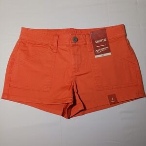Arizona Jeans Co NWT Shortie Shorts  Junior‎ size 1 in Coral